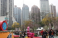 香港の街で開催されていたミニ博覧会