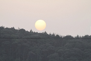 小野で見たあったかい夕陽